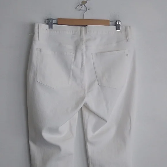 Madewell Womens High Rise Skinny Jeans Pure white size 32 NEW WITH TAGS summer - Picture 3 of 13